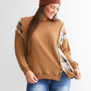 Buckle BKE Brushed Waffle Knit Top